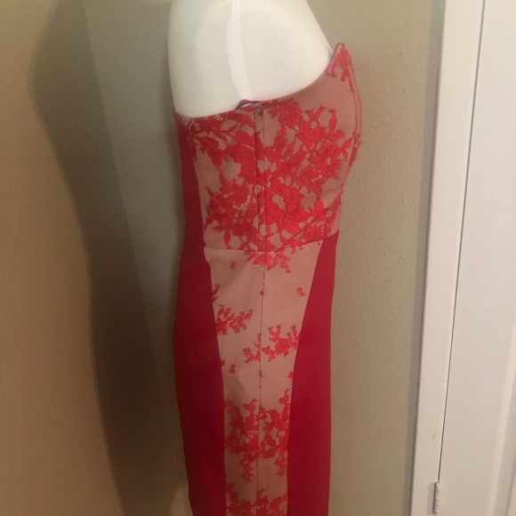 MASON Red Lace Dress - Picture 3 of 7